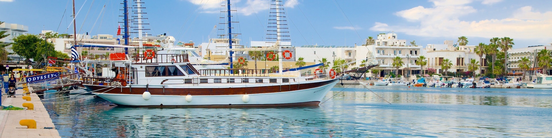 Port of Kos featuring a bay or harbor