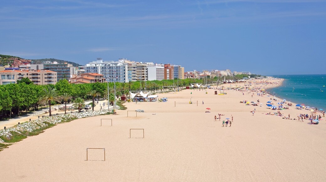 the Beach of Calella,Catalonia,Costa Brava,Spain