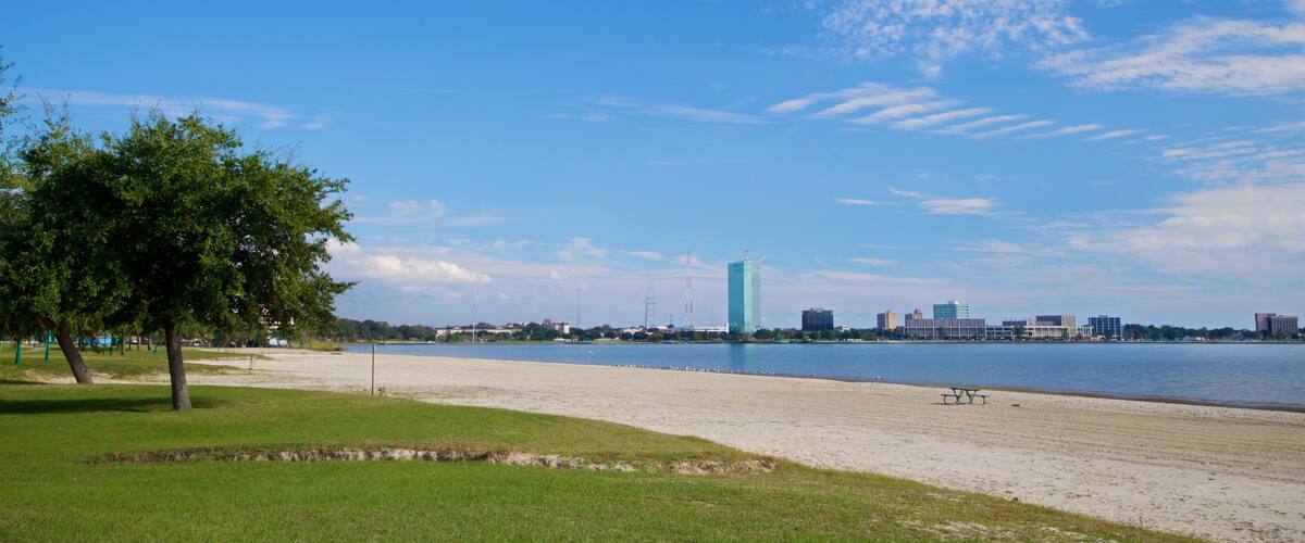 North Beach Interstate 10 featuring a beach and general coastal views
