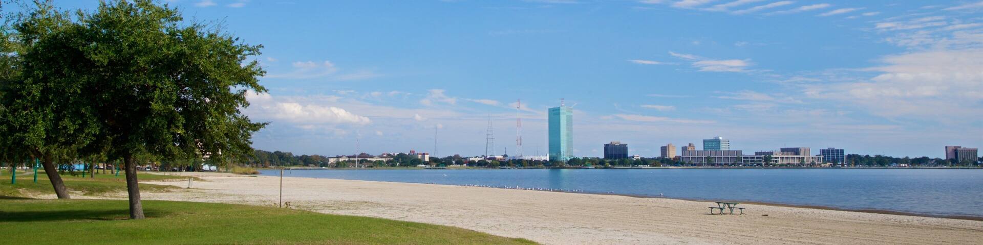 North Beach Interstate 10 featuring a beach and general coastal views