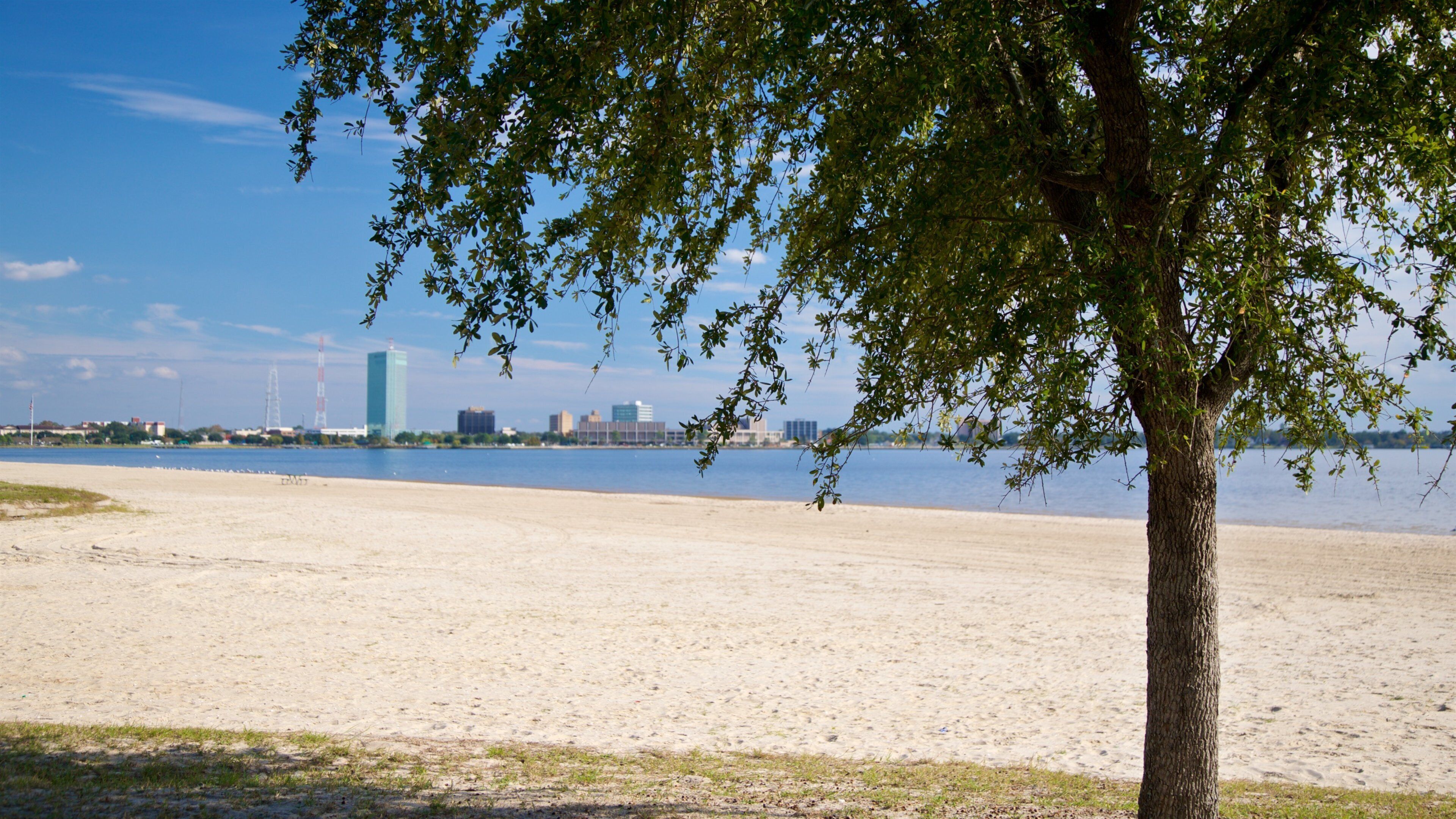 North Beach Interstate 10 featuring a beach and general coastal views