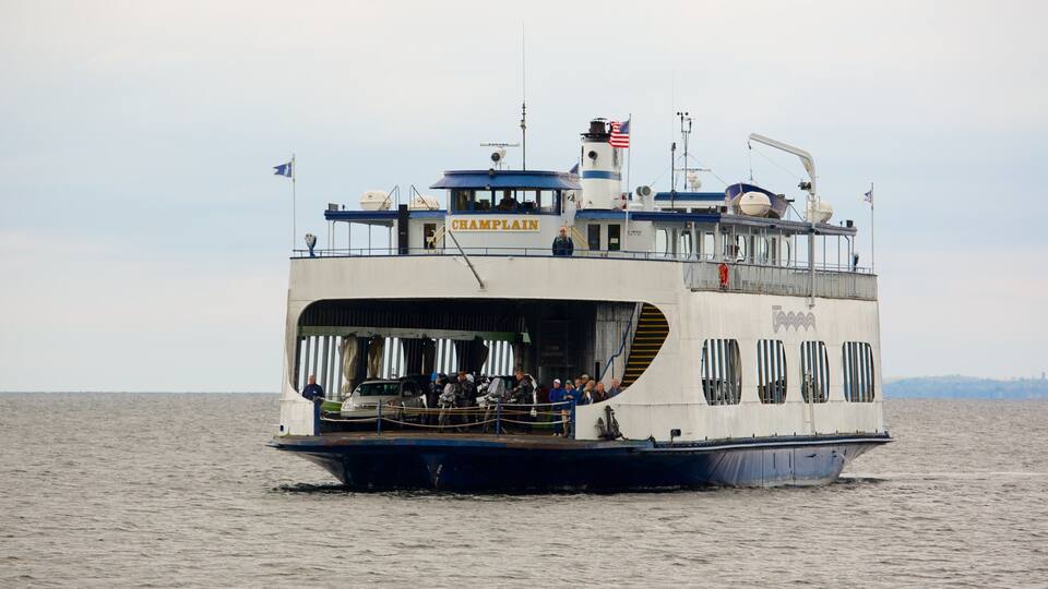 Lake Champlain Ferry which includes boating