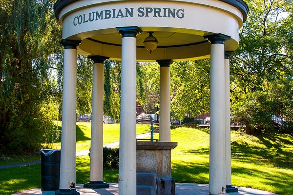 The city park in Saratoga Springs in Saratoga Springs which is a city in Saratoga County, New York, United States.The name reflects the presence of mineral springs in the area.