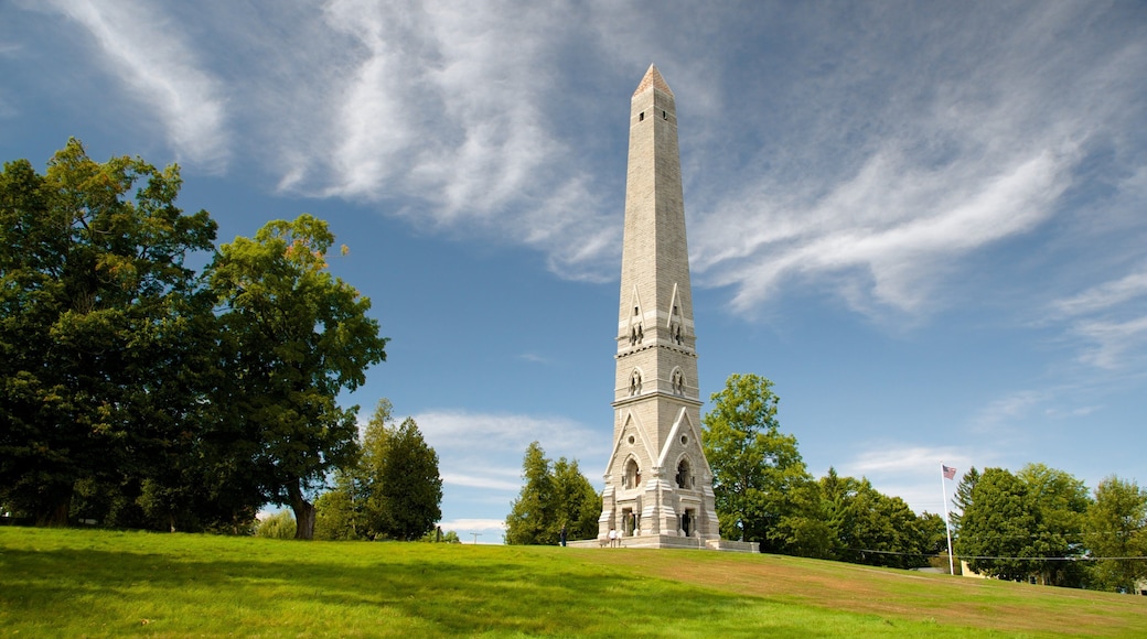 Saratoga National Historical Park which includes a monument and heritage elements