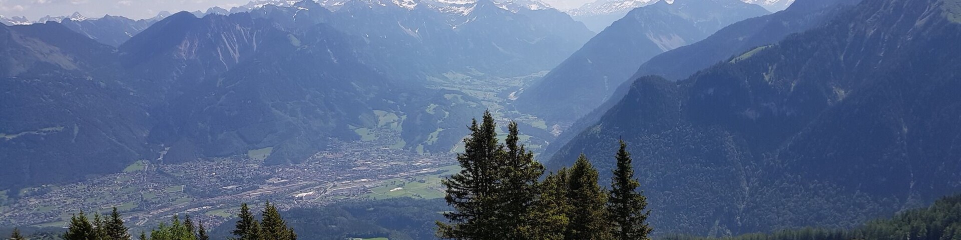 In the valley you can see the village Brand in Voralberg, Austria. This picture was taken on the Bürserberg at 1690 meters.