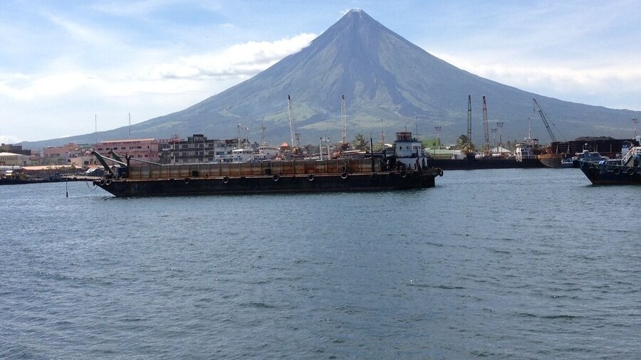 Perfect cone Mayon Volcano.