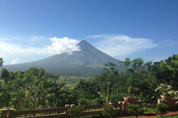 View of Mayon Volcano from Lignon Hill