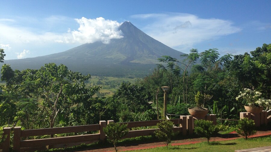 View of Mayon Volcano from Lignon Hill