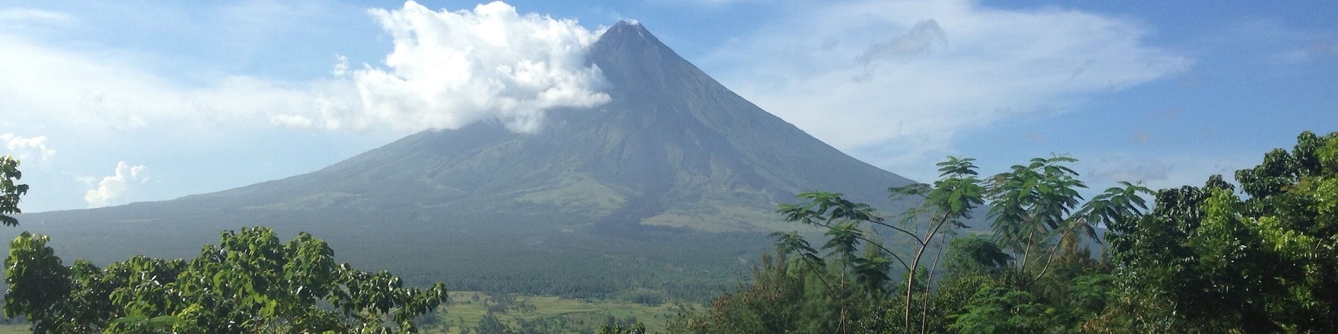 View of Mayon Volcano from Lignon Hill