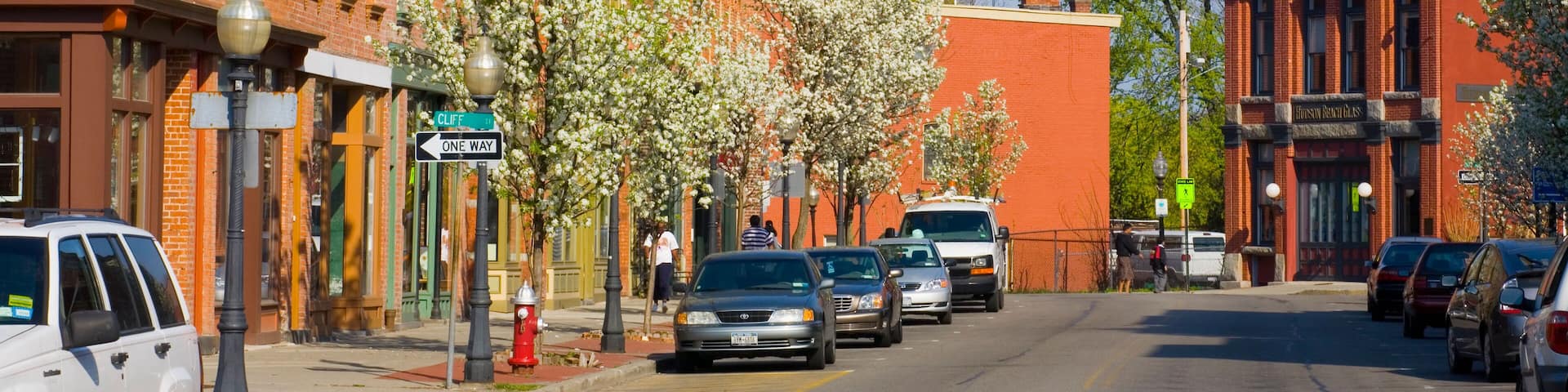 B06FJJ Business district of Beacon New York Hudson Valley. Image shot 2008. Exact date unknown.