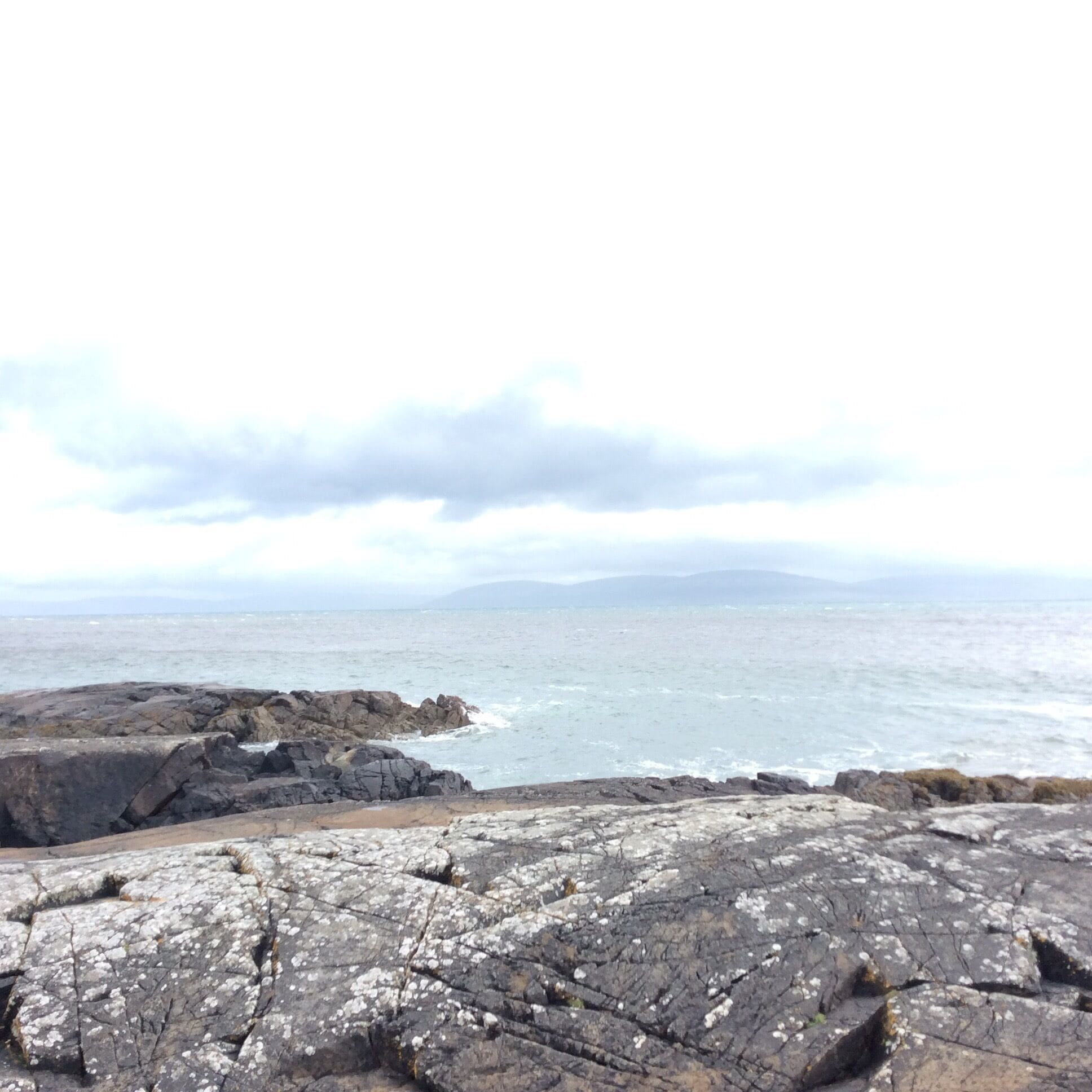Amazing views from Spiddal, gateway to Connemara, with an almost Mediterranean like blue green Atlantic and County Clare/The Burren region visible in the distance.