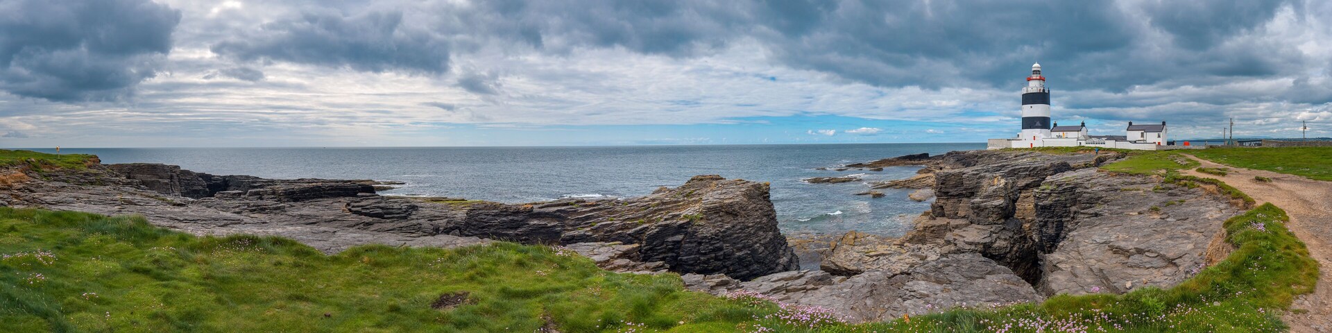Panorama Küste von Irland mit Hook Lighthouse