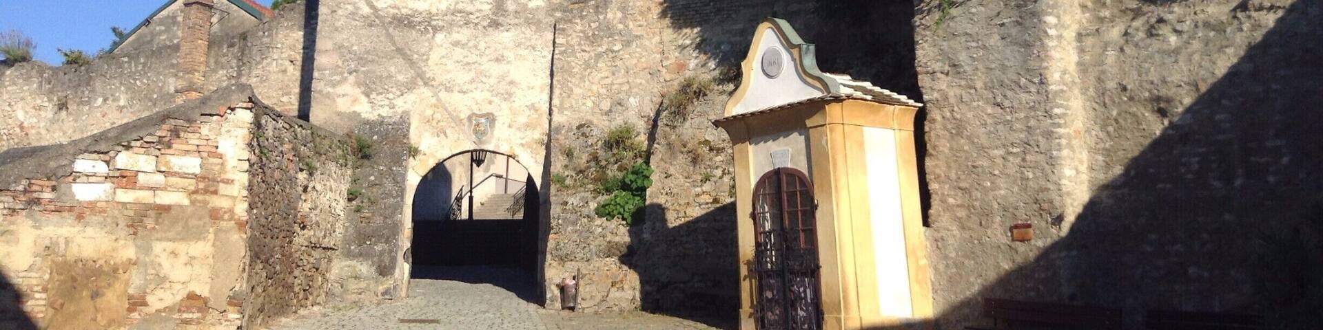 The remains of the town walls and gate on Blutgasse in the Austrian town of Hainburg an der Donau.
#hainburganderdonau