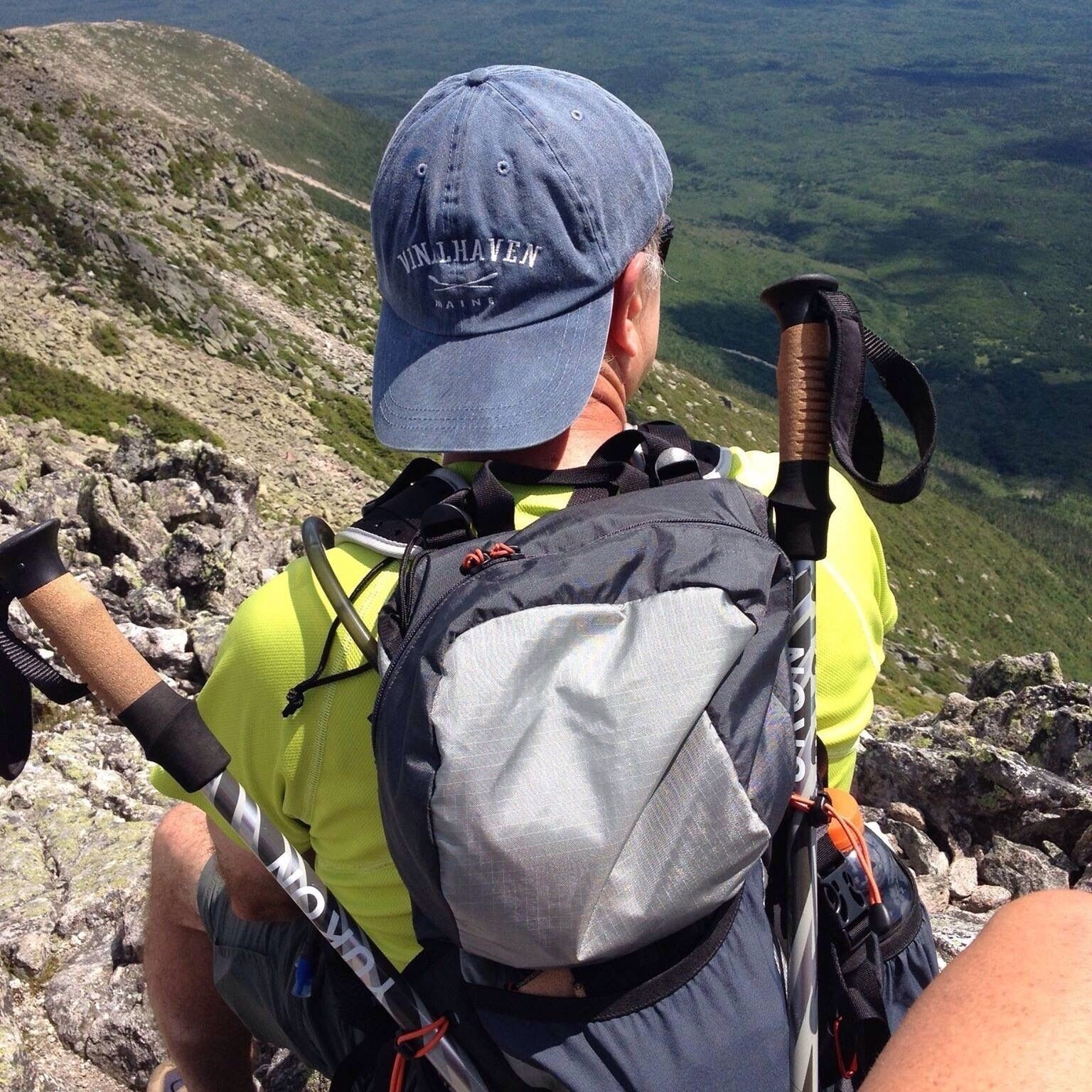 Getting ready to cross the Knife Edge on a beautiful day