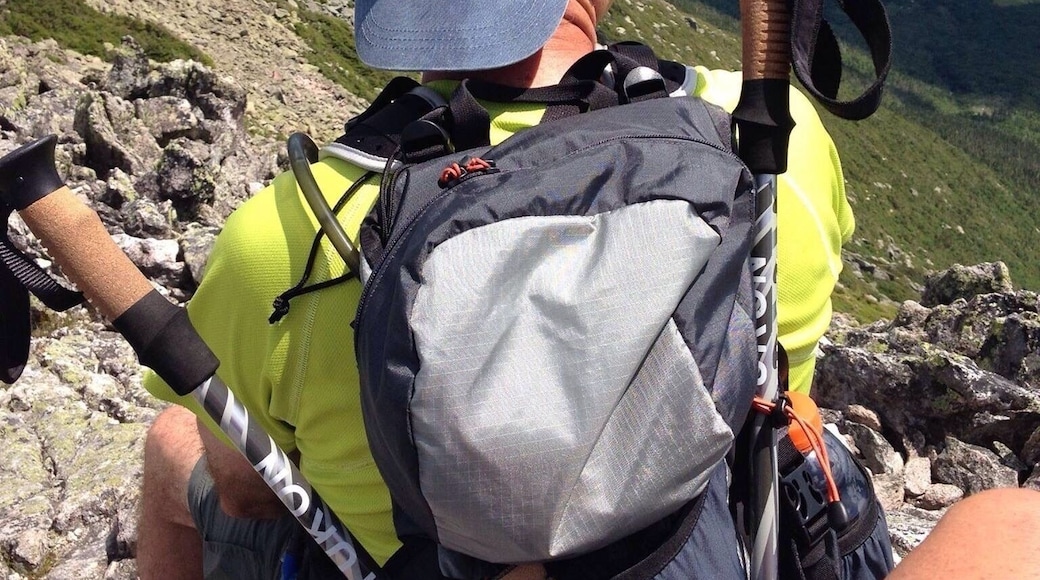 Getting ready to cross the Knife Edge on a beautiful day