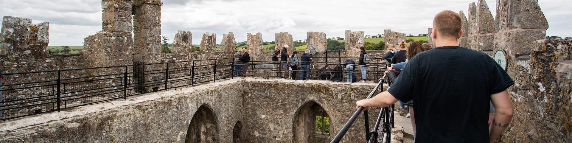 Blarney Stone showing heritage elements, building ruins and a castle