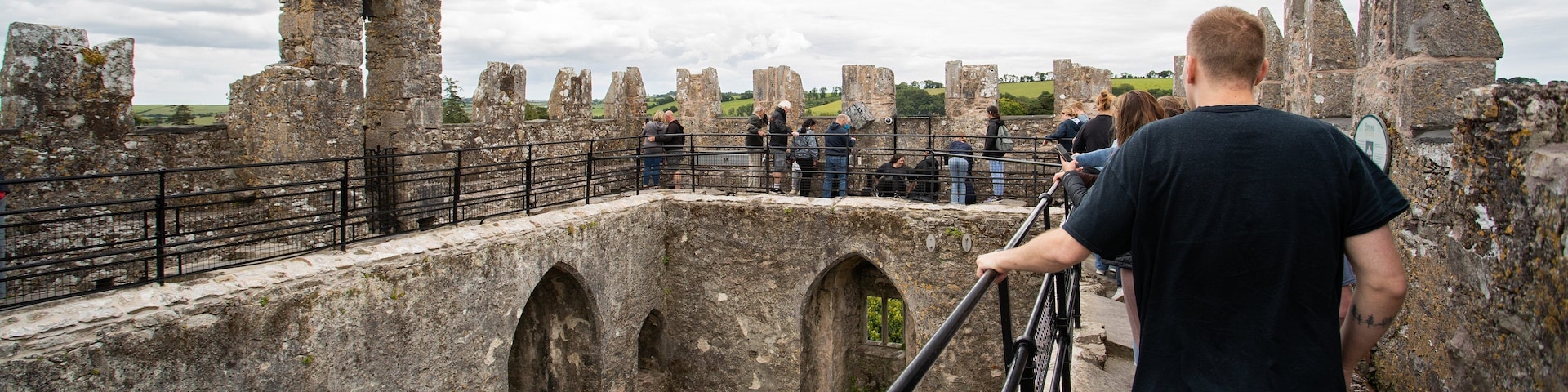 Blarney Stone showing heritage elements, building ruins and a castle