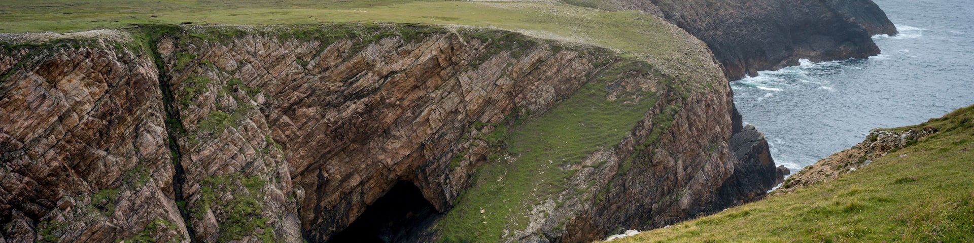 Scenic view of Erris Peninsula, Erris Head Loop Walk, Glenamoy, Belmullet, County Mayo, Ireland