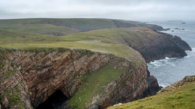 Scenic view of Erris Peninsula, Erris Head Loop Walk, Glenamoy, Belmullet, County Mayo, Ireland