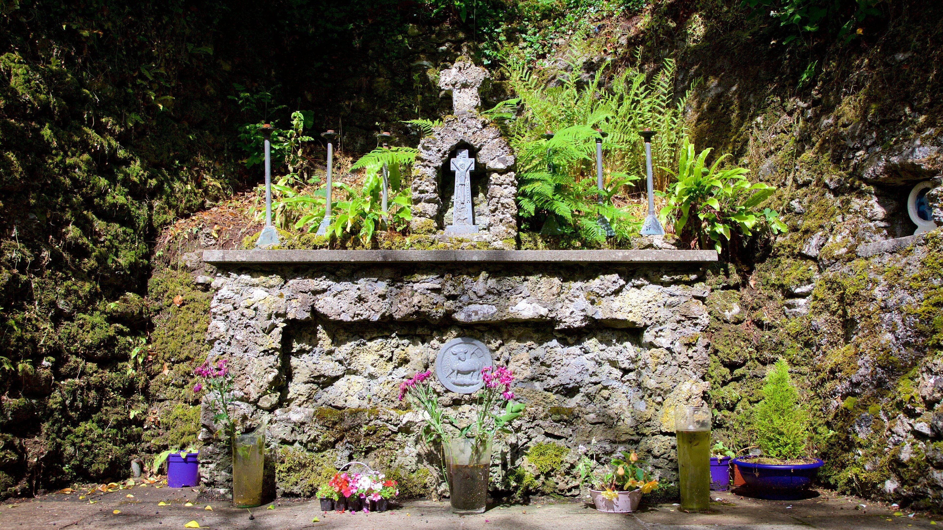Tobernalt Holy Well featuring heritage elements, a cemetery and a park
