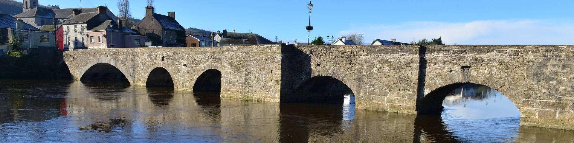 The River Suir at Carrick-on-Suir in County Tipperary, Ireland