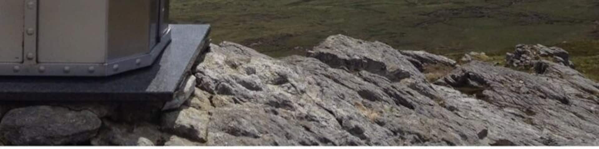 A view from the top of Carnaween looking down over the rugged landscape of Donegal.