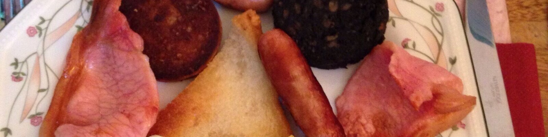 Irish breakfast. I love their black and white pudding! #Delicious