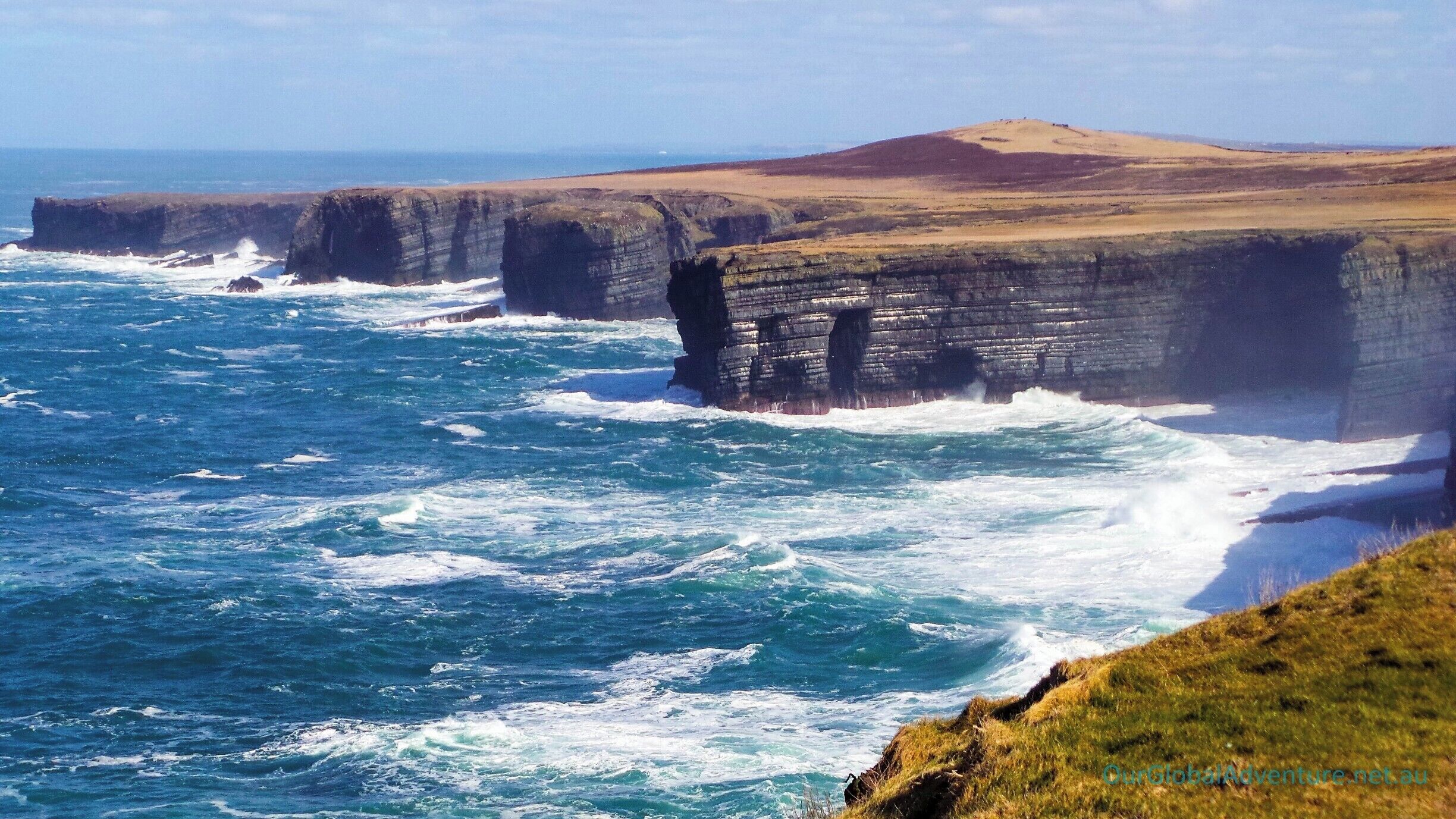 The "other" cliffs of County Clare. Looking North East from Loop Head Lighthouse.