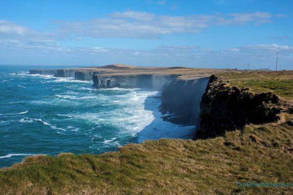 The "other" cliffs of County Clare. Looking North East from Loop Head Lighthouse.