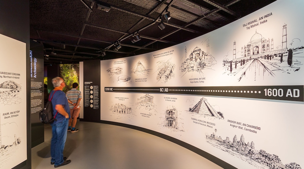 Bru na Boinne Visitor Centre featuring interior views as well as an individual male