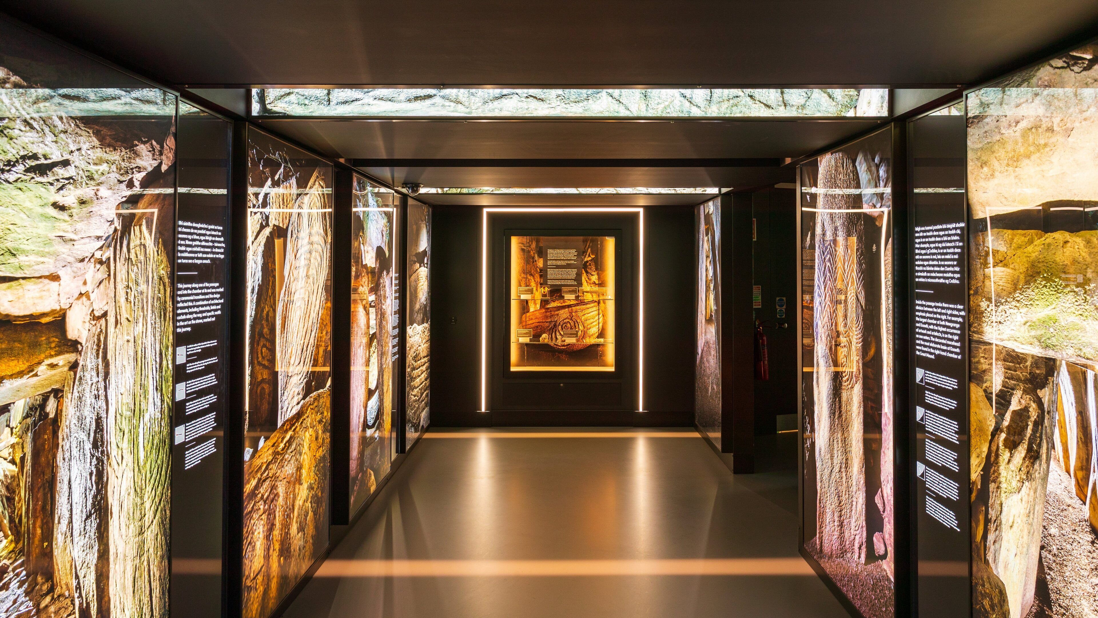 Bru na Boinne Visitor Centre which includes interior views