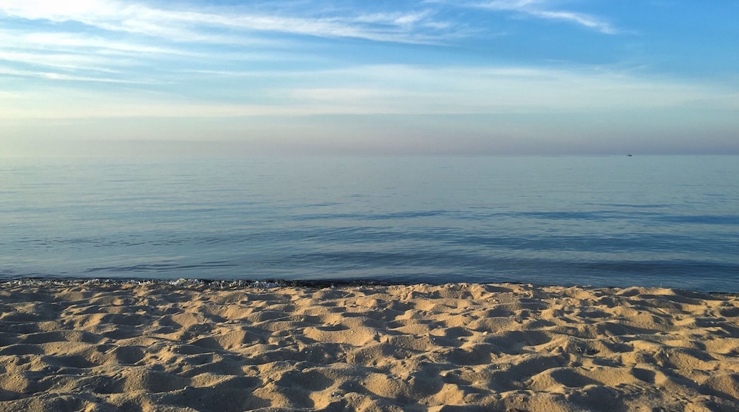 I love the ocean and big waves, but sitting by the Long Island Sound at Sunken Meadow State Park on a calm day is so relaxing. The water is still like glass. #BeachBound