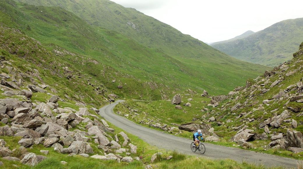 Glencar featuring tranquil scenes, mountains and road cycling