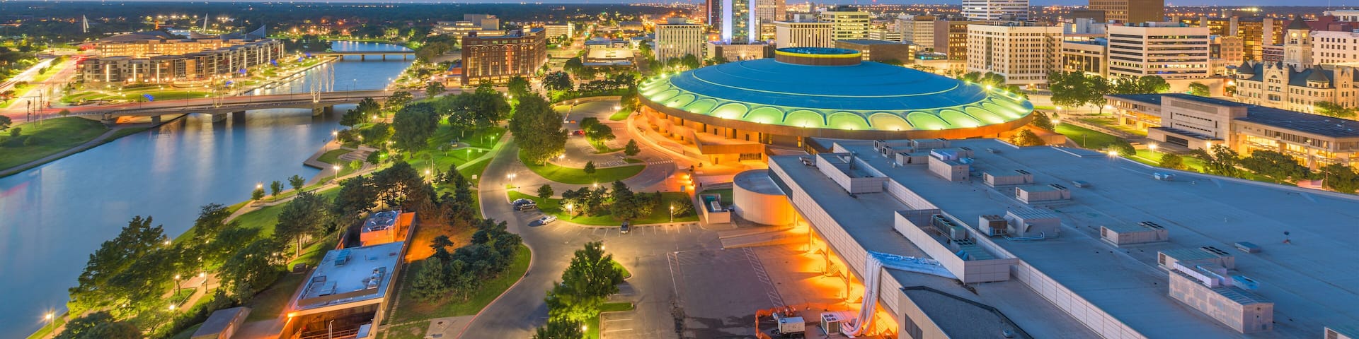 Wichita, Kansas, USA Downtown Skyline