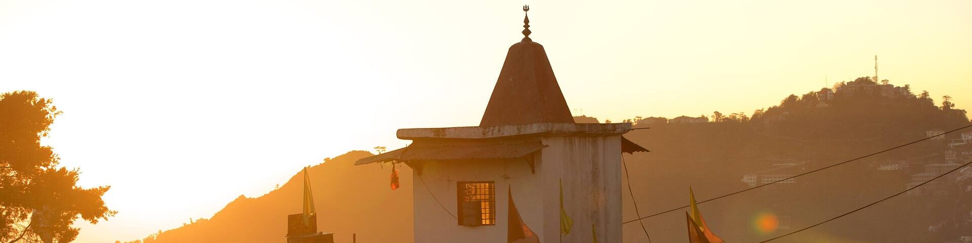 Gun Hill showing a sunset