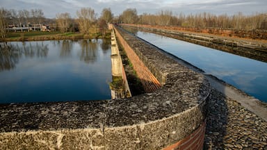 Moissac, France and his famous canal bridge