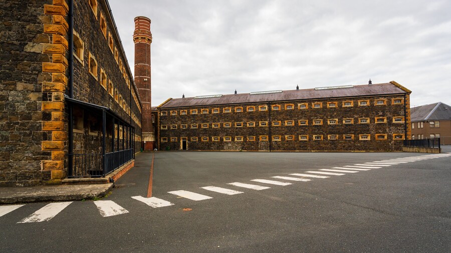 Crumlin Road Gaol which includes heritage elements