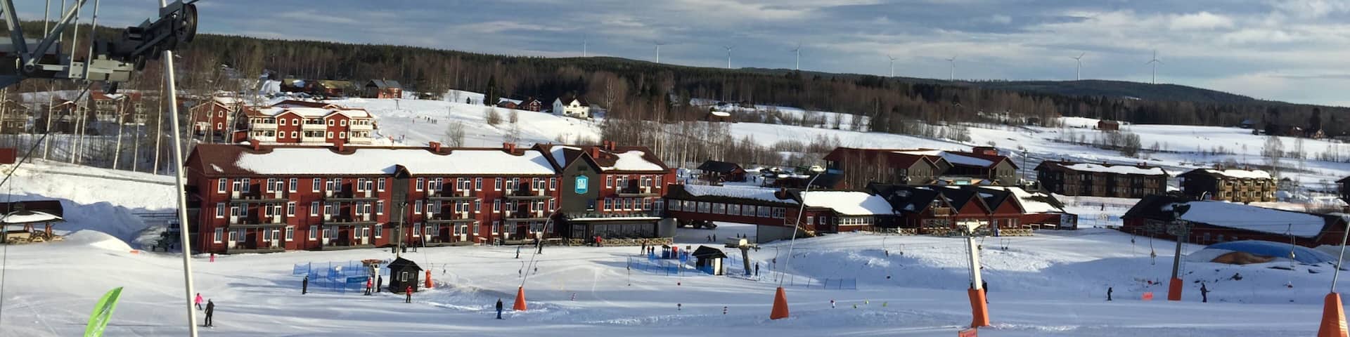 Kungsberget Ski Resort featuring snow and a small town or village