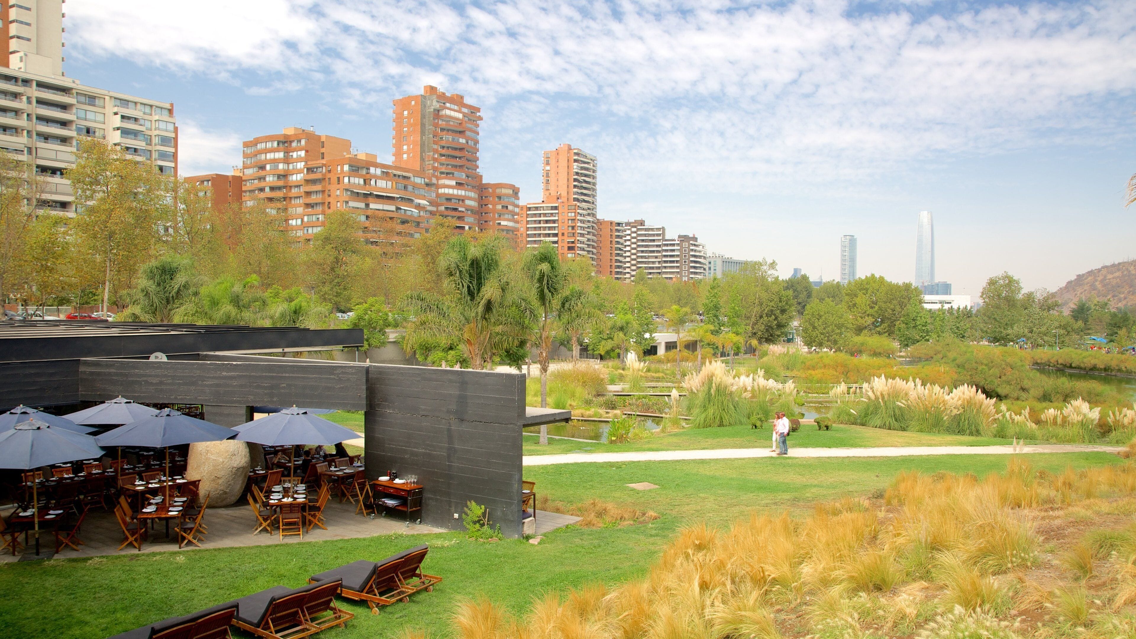 Vitacura showing a garden and outdoor eating