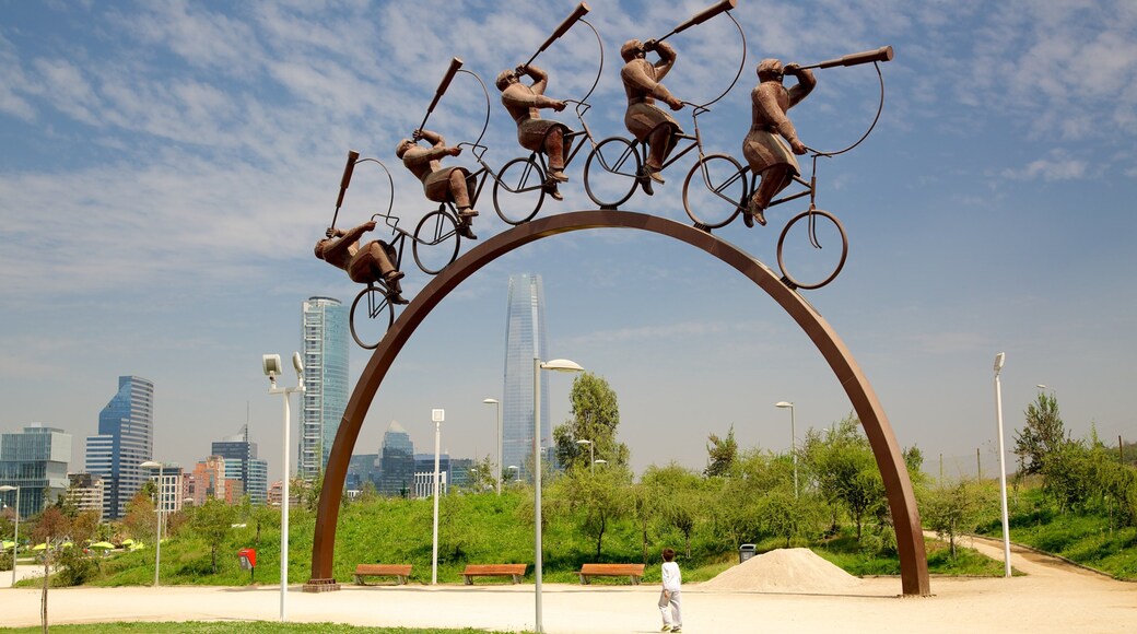 Santiago som viser park og utendørs kunst