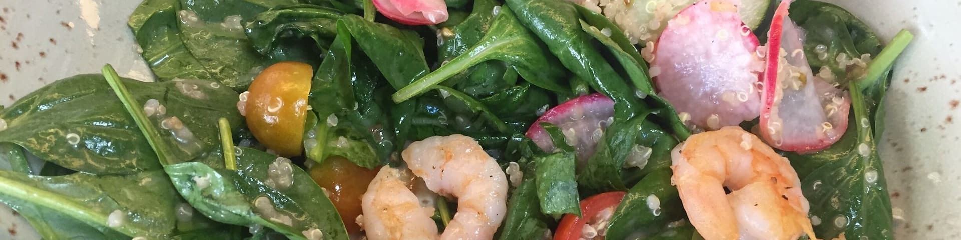 Ensalada con camarones