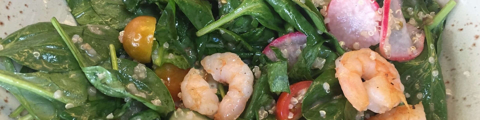 Ensalada con camarones