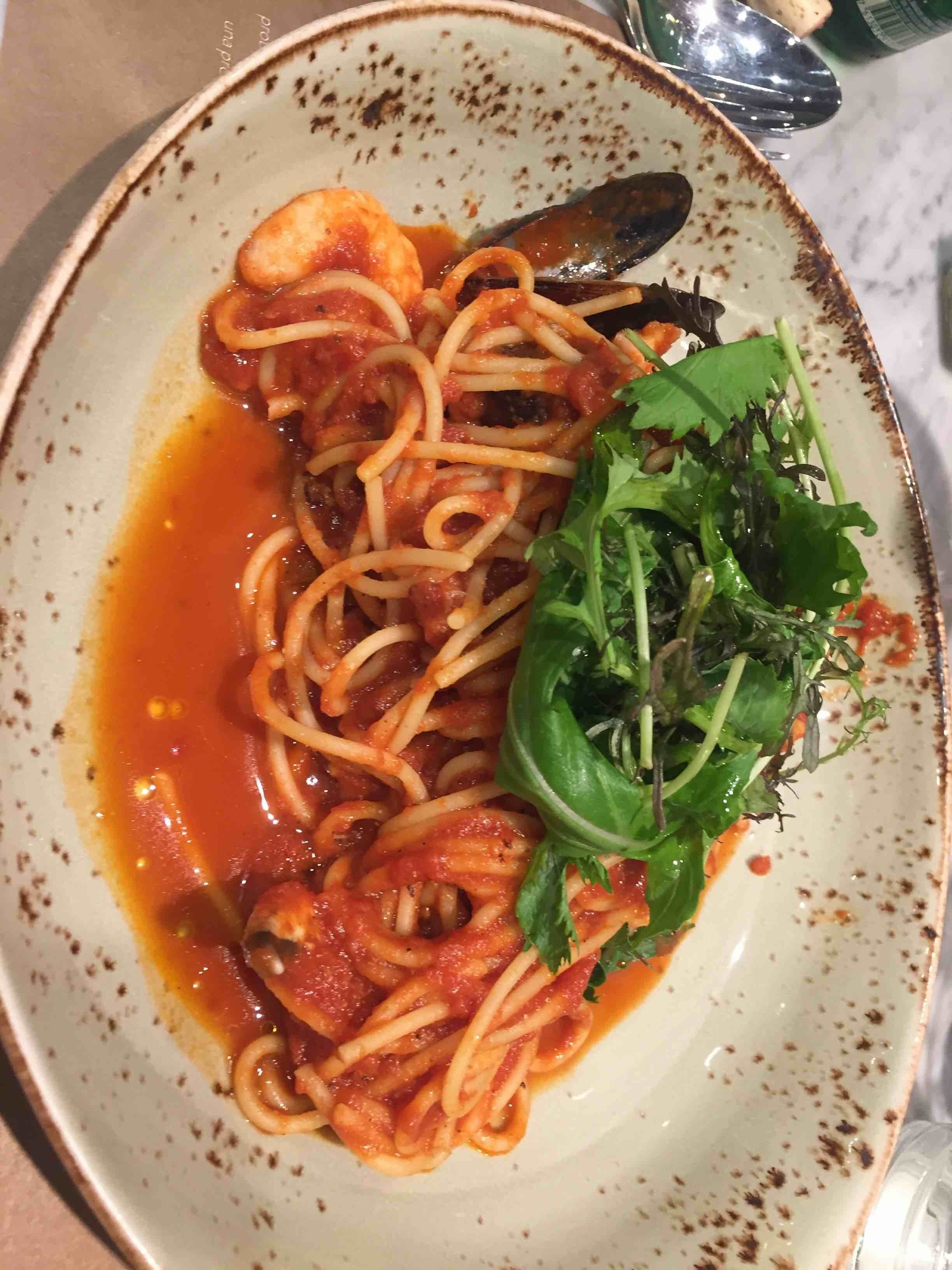 Fettuccine al fruto di mare