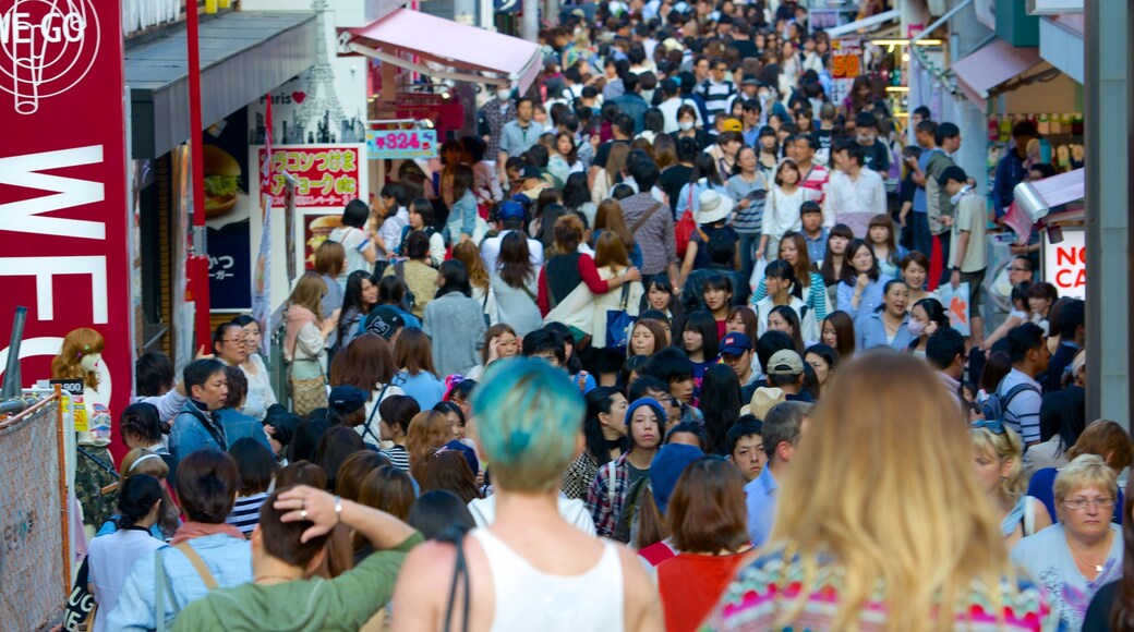 Harajuku qui includes scĂšnes de rue, ville et shopping
