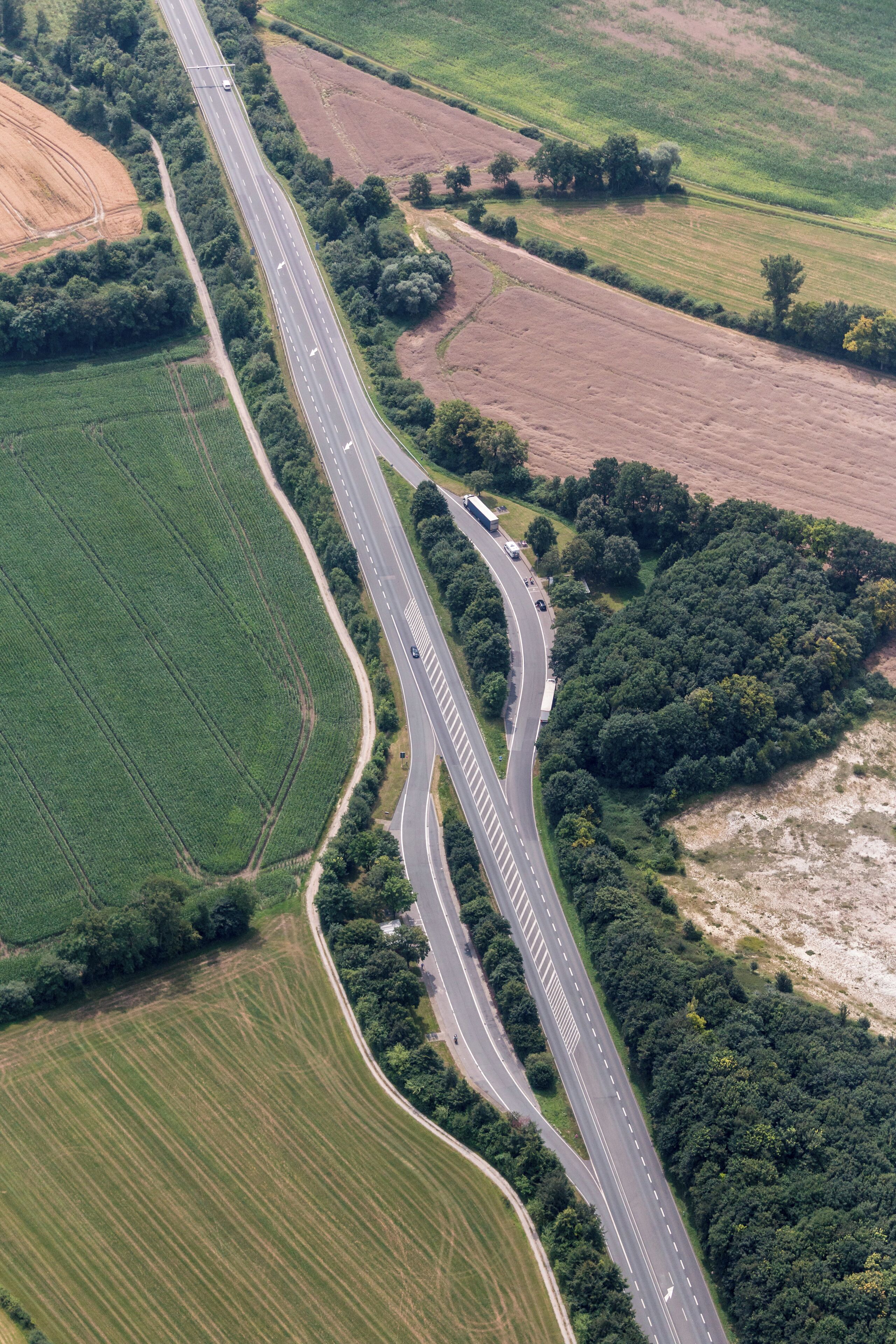 Note: The photo was taken from an airplane and was photographed through glass.