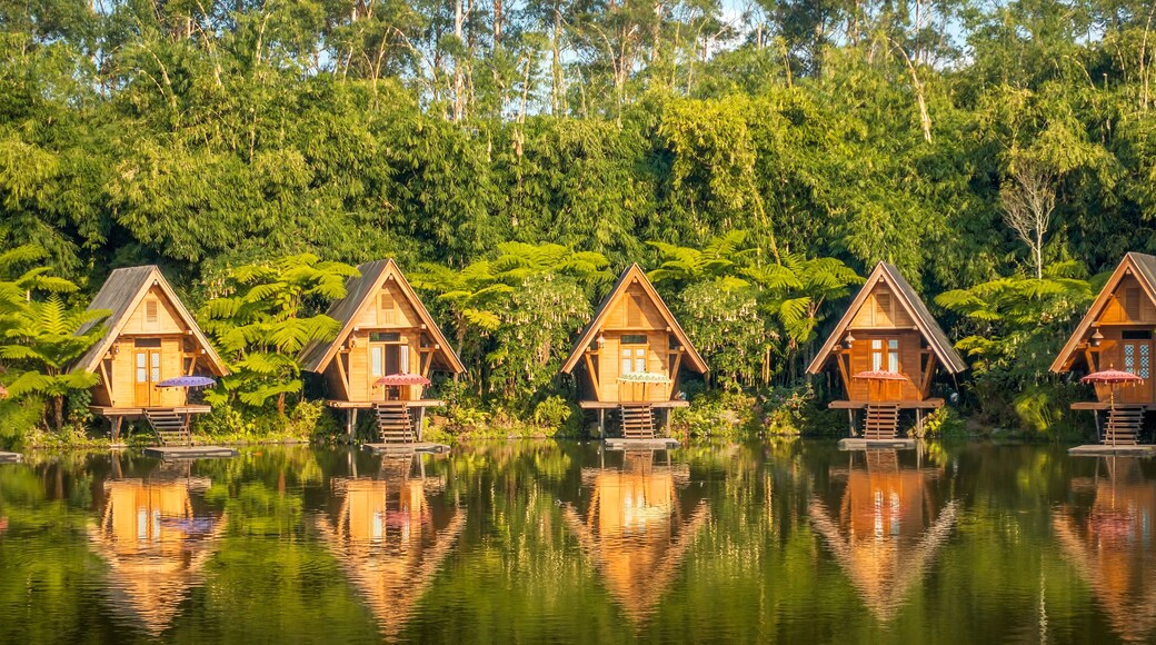 Beautiful landscape at Dusun Bambu, Bandung, Indonesia.