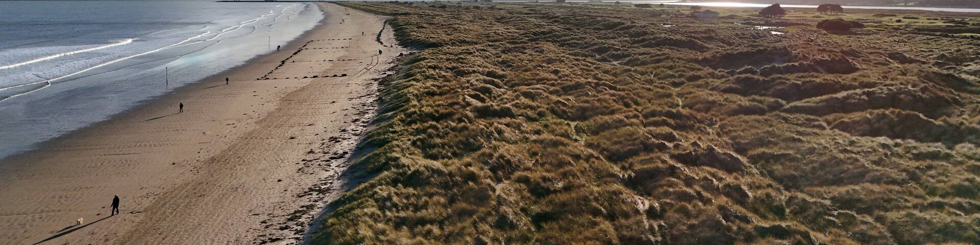 Dollymount beach Aerial vew