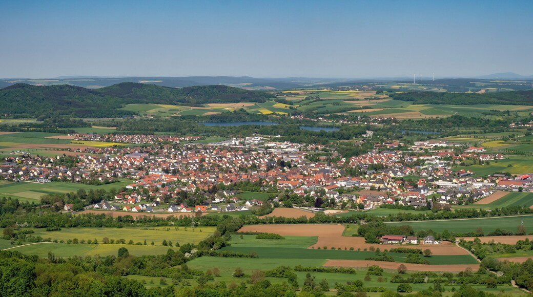 View from Staffelberg to Bad Staffelstein