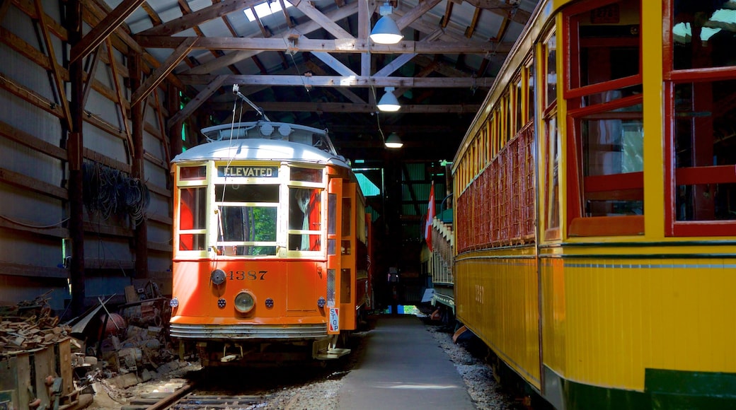 Seashore Trolley Museum johon kuuluu rautatiehen liittyvät esineet