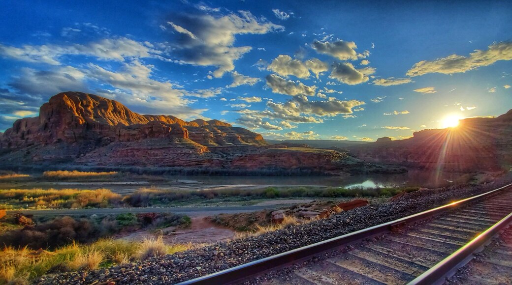 Thr right side of the tracks in Moab. #adventure